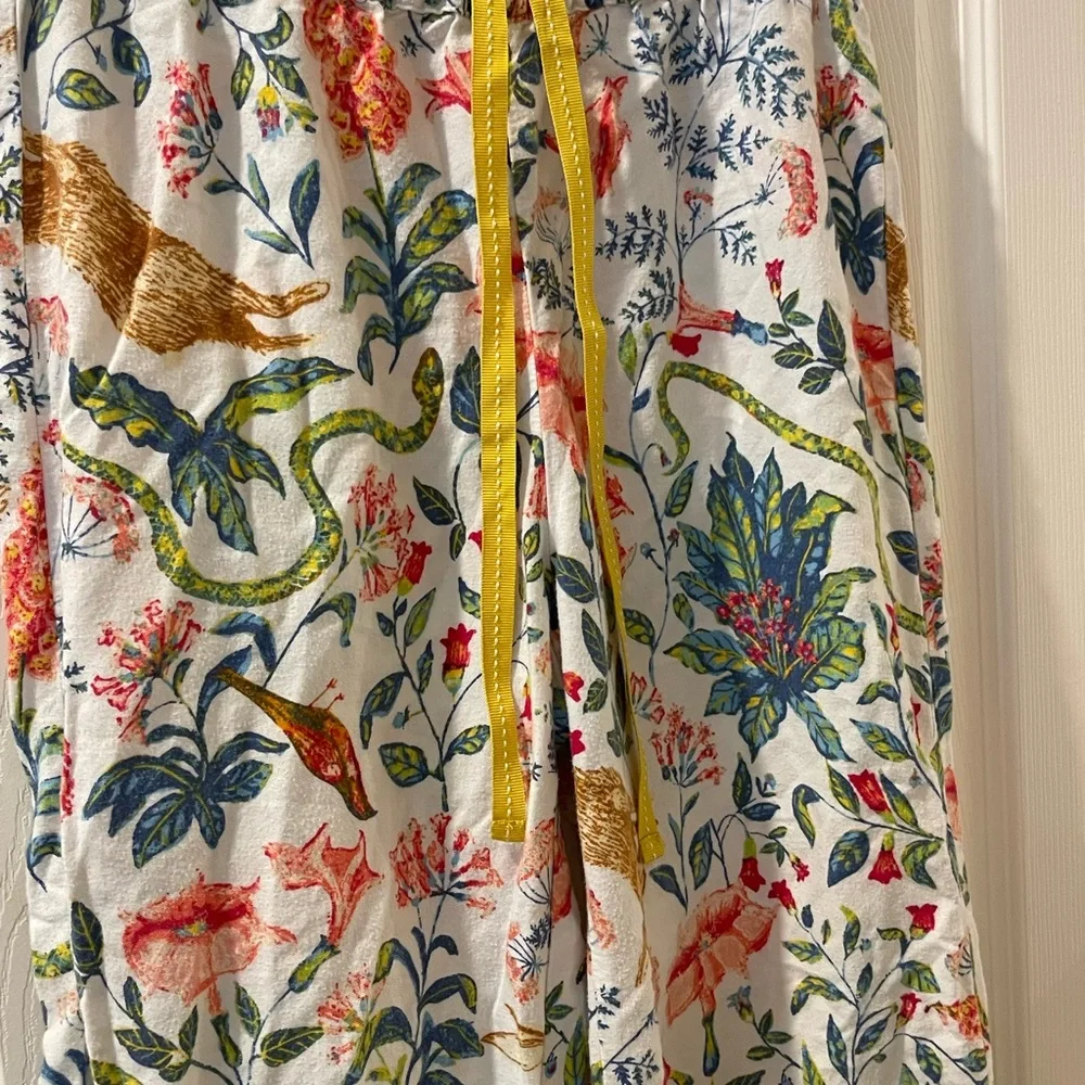 Anthropology X Small flannel Perfect Condition,Animal Print pajamas - Picture 6 of 8